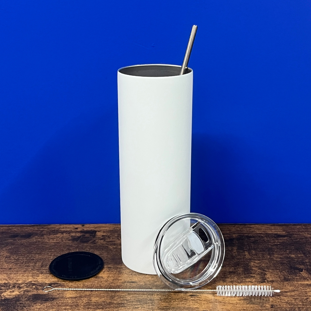 Skinny Tumbler 20oz Sublimacion Glow in the Dark