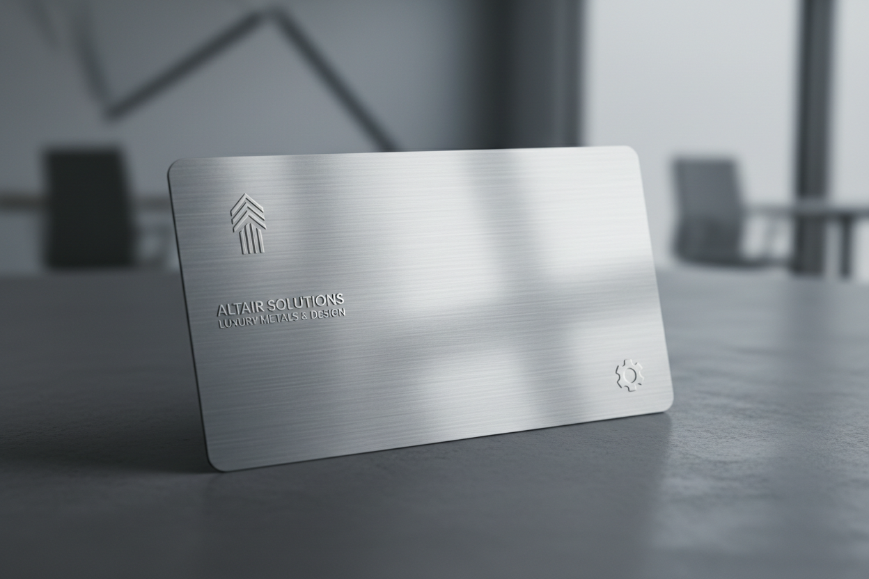 Business Card 2.1" x 3.4" (Aluminio)