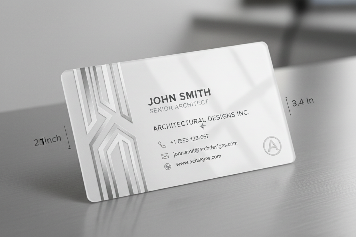 Business Card 2.1" x 3.4" (PVC)