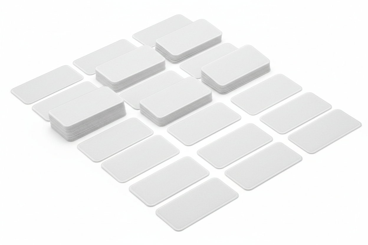 Parchos de Sublimación Rectangular 3"x 1.7"