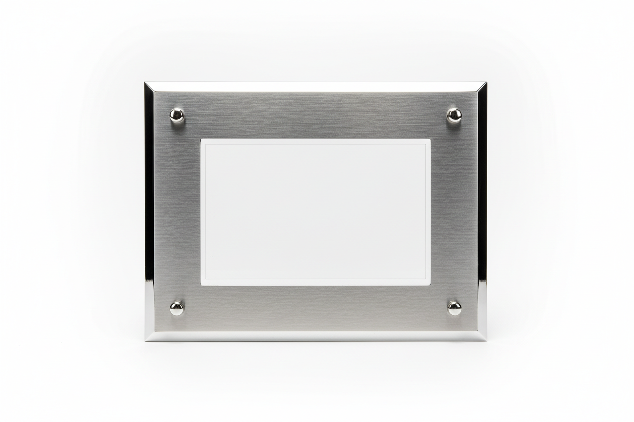 Placa 5" x 7" para fotos (Aluminio)