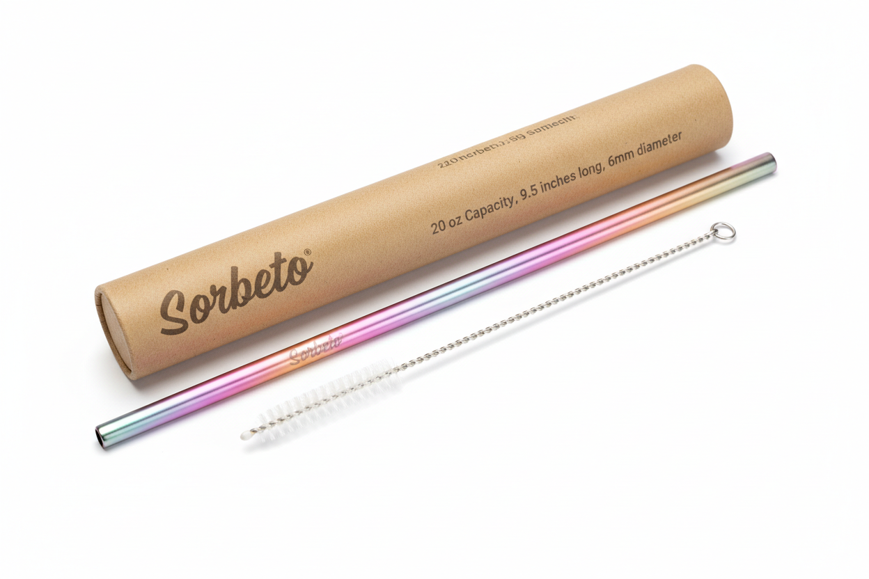 Sorbeto 20oz 9.5" x 6mm (Incluye Brocha)